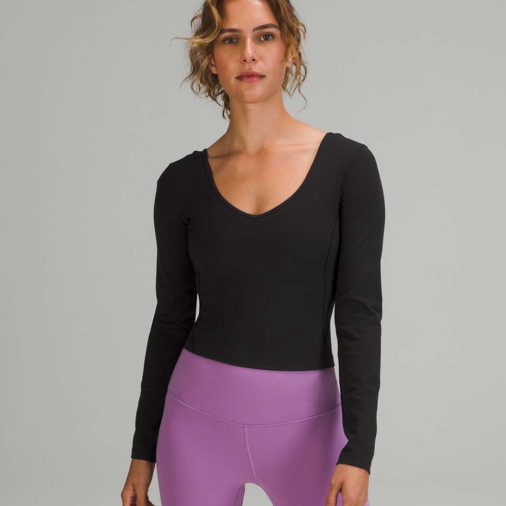 Lululemon Align Long Sleeve Shirt Black Size 6